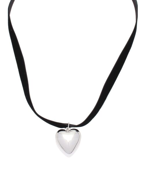 jouetie(ジュエティ)の「ベロアリボンハートチョーカー(チョーカー・レディース・ブラック/ピンク/グレー・FREE)」の4枚目の写真