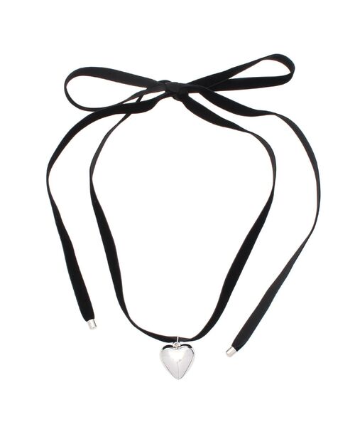 jouetie(ジュエティ)の「ベロアリボンハートチョーカー(チョーカー・レディース・ブラック/ピンク/グレー・FREE)」の9枚目の写真