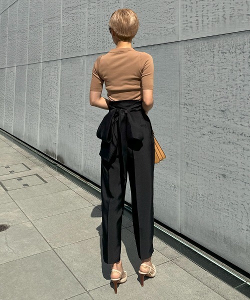 JENNE（ジェンヌ）の「美脚大人フレンチリボンパンツ（その他パンツ