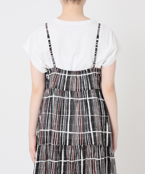 B.C STOCK（ベーセーストック）の「ハンドドロープリントキャミワンピース（ワンピース・レディース・ブルー/ブラック系その他/ピンク/ブラック・FREE）」の19枚目の写真