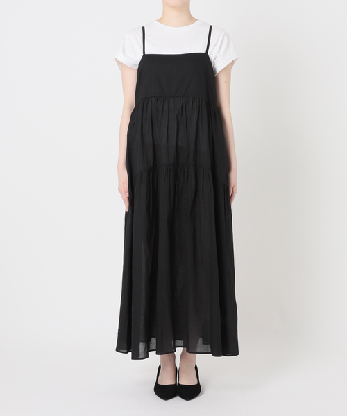 B.C STOCK（ベーセーストック）の「ハンドドロープリントキャミワンピース（ワンピース・レディース・ブルー/ブラック系その他/ピンク/ブラック・FREE）」の12枚目の写真