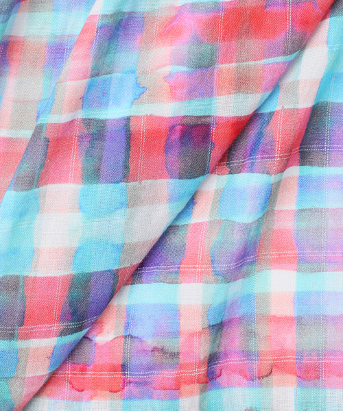 B.C STOCK（ベーセーストック）の「ハンドドロープリントキャミワンピース（ワンピース・レディース・ブルー/ブラック系その他/ピンク/ブラック・FREE）」の8枚目の写真