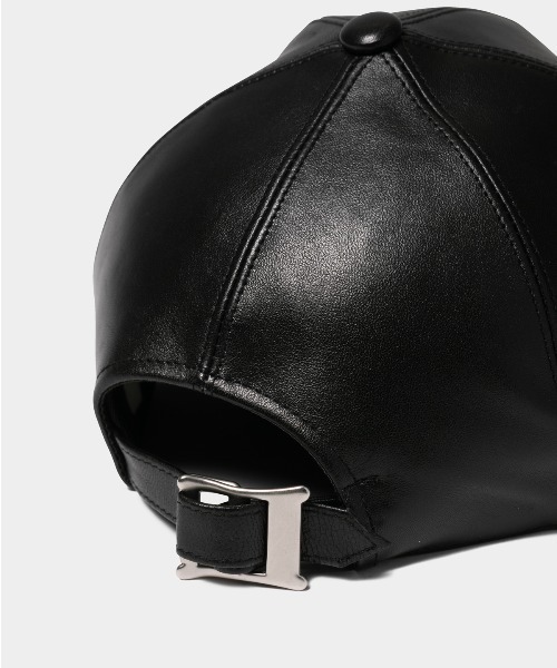 beautiful people（ビューティフルピープル）の「vintage leather cap（キャップ・レディース・ブラック・FREE）」の3枚目の写真