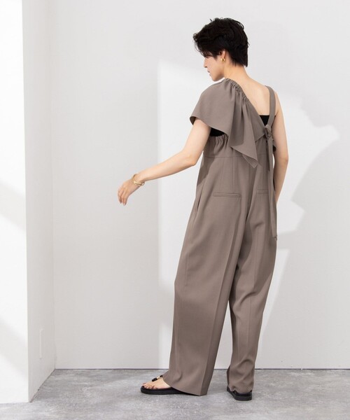 NOLLEY’S（ノーリーズ）の「ウォッシャブルビスチェパーツ付きオールインワン（つなぎ/オールインワン・レディース・ブラック/カーキ・38）」の6枚目の写真