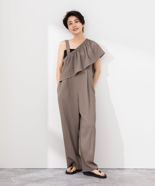 【ノーリーズ】ウォッシャブルビスチェパーツ付きオールインワン NOLLEY'S（ノーリーズ）の「ウォッシャブルビスチェパーツ付き