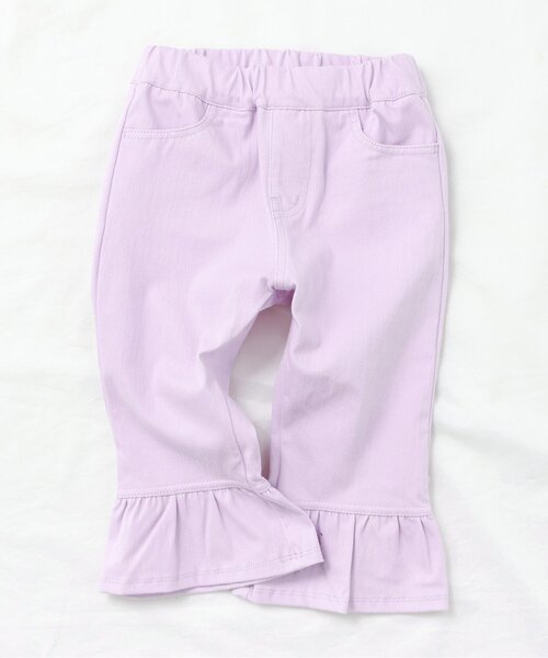 apres les cours（アプレレクール）の「【WEB限定・接触冷感】ひんやりカプリパンツ（その他パンツ・キッズ・ラベンダー/アイボリー/ブルー/サックスブルー・90/100/110/120/80/130/140）」の4枚目の写真