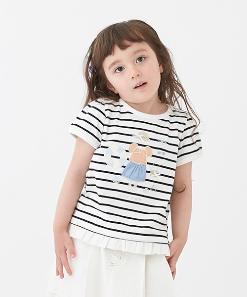 セール】【接触冷感/リンク】ビーチモチーフ半袖T（Tシャツ/カットソー  