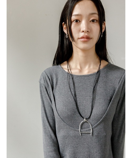 AGAWD（アガウド）の「AGAWD レイヤードリブワンピース（ワンピース・レディース・ブラック/グレー・FREE）」の8枚目の写真