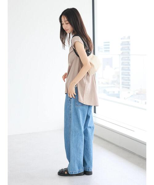 CRAFT STANDARD BOUTIQUE(クラフトスタンダードブティック)の「リメイクロゴノースリーブTee(Tシャツ/カットソー・レディース・ピンクベージュ/ブラック/オフホワイト・FREE)」の19枚目の写真