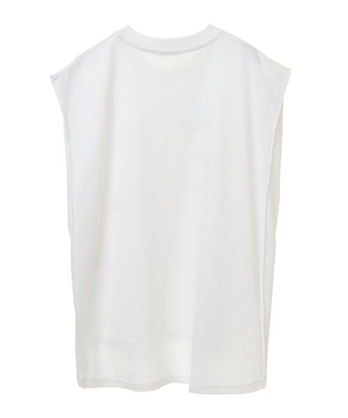 CRAFT STANDARD BOUTIQUE(クラフトスタンダードブティック)の「リメイクロゴノースリーブTee(Tシャツ/カットソー・レディース・ピンクベージュ/ブラック/オフホワイト・FREE)」の14枚目の写真