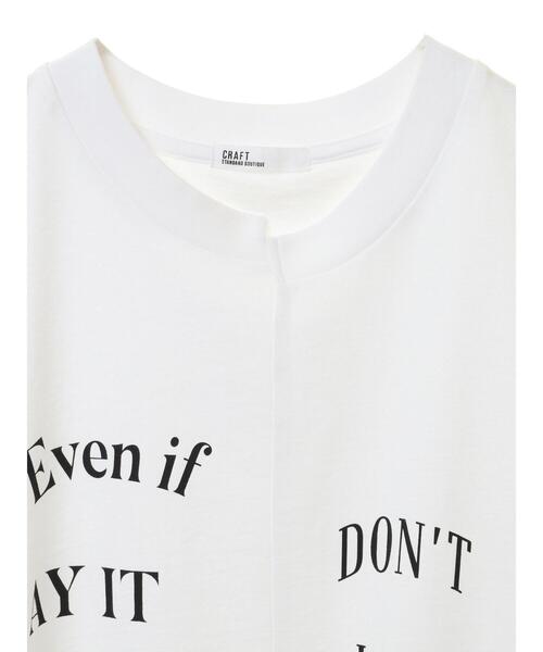 CRAFT STANDARD BOUTIQUE(クラフトスタンダードブティック)の「リメイクロゴノースリーブTee(Tシャツ/カットソー・レディース・ピンクベージュ/ブラック/オフホワイト・FREE)」の13枚目の写真