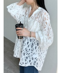 reca | レースバンドカラーシャツ(シャツ/ブラウス)