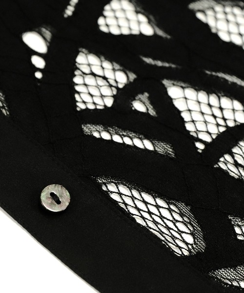 reca（レカ）の「レースバンドカラーシャツ（シャツ/ブラウス・レディース・オフホワイト/オレンジ/ブラック・FREE）」の8枚目の写真