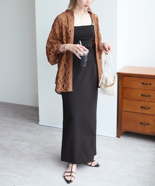 reca（レカ）の「レースバンドカラーシャツ（シャツ/ブラウス・レディース・オフホワイト/オレンジ/ブラック・FREE）」の13枚目の写真