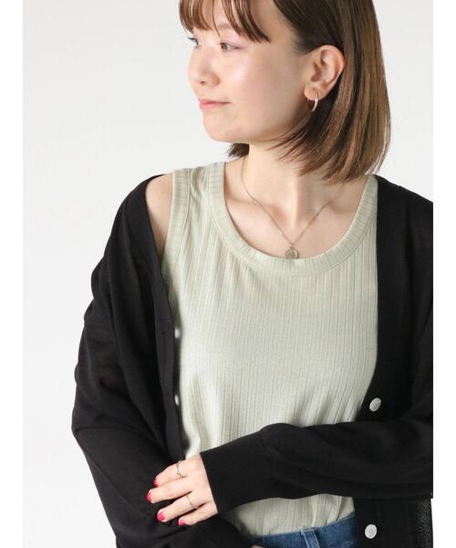 Lugnoncure(ルノンキュール)の「ラメ混ノースリーブトップス(Tシャツ/カットソー・レディース・グレー/ベージュ/ブラック・F)」の20枚目の写真