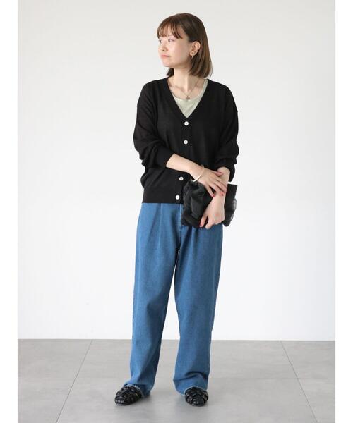 Lugnoncure(ルノンキュール)の「ラメ混ノースリーブトップス(Tシャツ/カットソー・レディース・グレー/ベージュ/ブラック・F)」の10枚目の写真