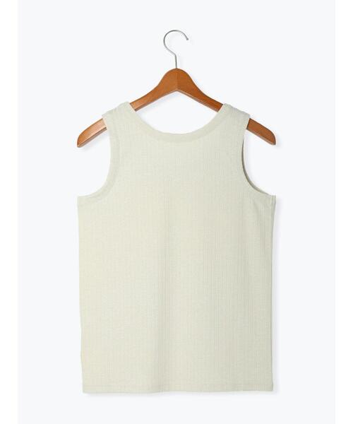 Lugnoncure(ルノンキュール)の「ラメ混ノースリーブトップス(Tシャツ/カットソー・レディース・グレー/ベージュ/ブラック・F)」の5枚目の写真