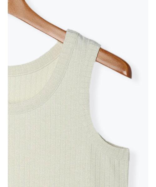 Lugnoncure(ルノンキュール)の「ラメ混ノースリーブトップス(Tシャツ/カットソー・レディース・グレー/ベージュ/ブラック・F)」の19枚目の写真