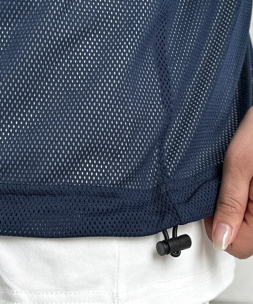 CPCM(シーピーシーエム)の「メッシュスピンドルT(Tシャツ/カットソー・レディース・チャコールグレー/ブラック/グレイッシュベージュ/ネイビー・SMALL/MEDIUM/LARGE)」の11枚目の写真