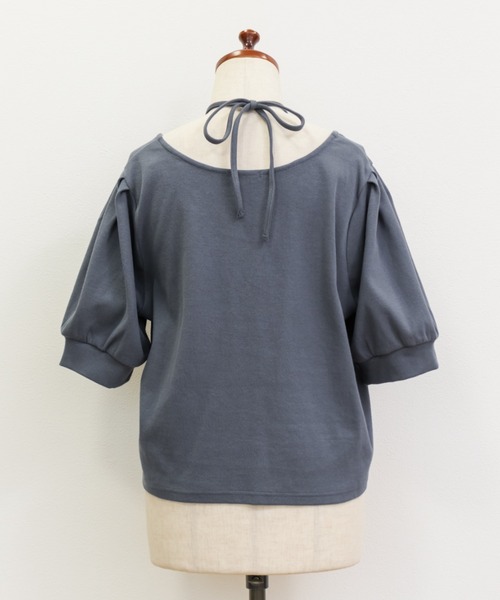 CLETTE（クレット）の「ホルターネックリブプルオーバー（Tシャツ/カットソー・レディース・ブラック/ブルー・LL/3L/4L）」の15枚目の写真