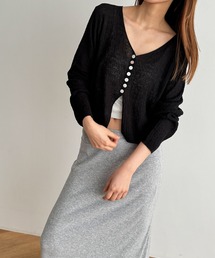 CANAL JEAN | El mar(エルマール) レーヨンVネックカーディガン(カーディガン/ボレロ)