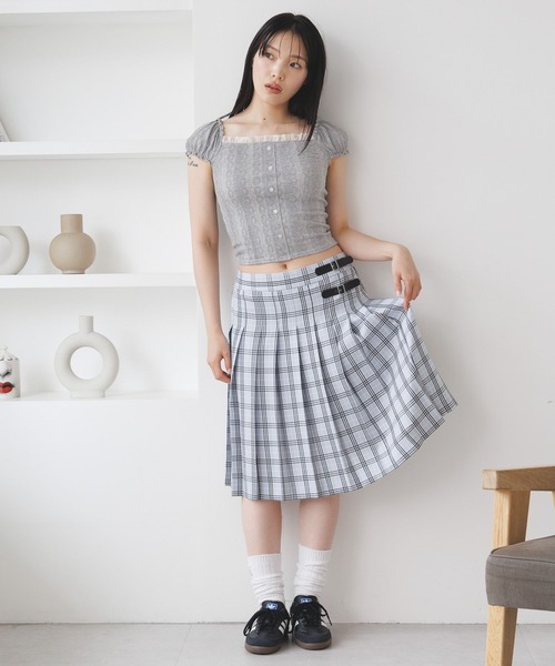 3.3 Field Trip （3.3フィールドトリップ）の「3.3 Field Trip／フリルレースTEE（Tシャツ/カットソー・レディース・グレー/ブラック/レッド・FREE）」の4枚目の写真