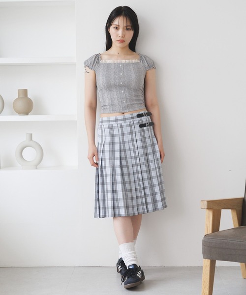 3.3 Field Trip （3.3フィールドトリップ）の「3.3 Field Trip／フリルレースTEE（Tシャツ/カットソー・レディース・グレー/ブラック/レッド・FREE）」の5枚目の写真