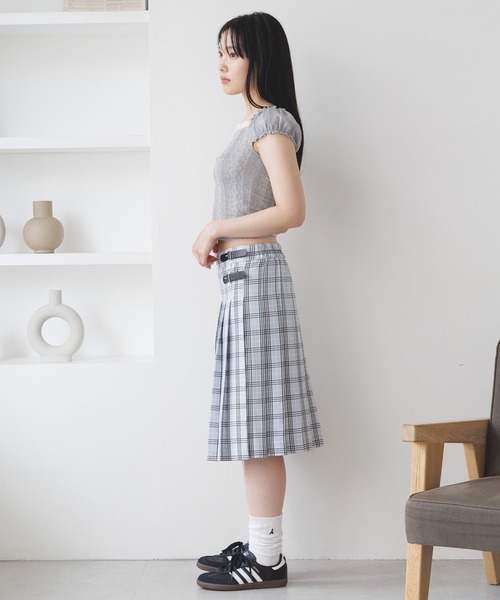 3.3 Field Trip （3.3フィールドトリップ）の「3.3 Field Trip／フリルレースTEE（Tシャツ/カットソー・レディース・グレー/ブラック/レッド・FREE）」の8枚目の写真