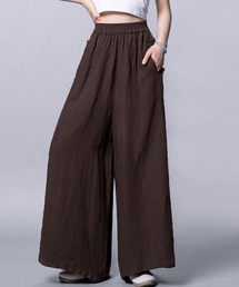 ☆日本製 Plantation コットンリネン カーゴ ガウチョパンツ ☆日本製 Plantation コットンリネン カーゴ ガウチョパンツ