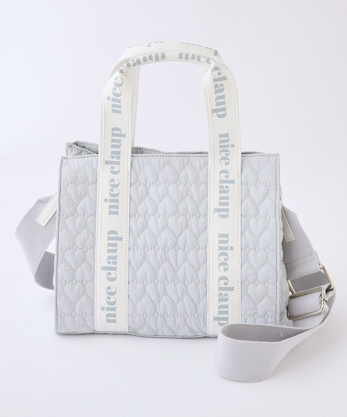 one after another NICE CLAUP（ワンアフターアナザーナイスクラップ）の「ハートキルティングミニトートバッグ/WEB限定アイテム（ショルダーバッグ・レディース・ブラック/アイボリー/ピンク/ベージュ/ブルー系その他・FREE）」の10枚目の写真