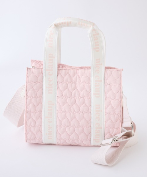 one after another NICE CLAUP（ワンアフターアナザーナイスクラップ）の「ハートキルティングミニトートバッグ/WEB限定アイテム（ショルダーバッグ・レディース・ブラック/アイボリー/ピンク/ベージュ/ブルー系その他・FREE）」の11枚目の写真