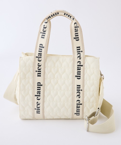 one after another NICE CLAUP（ワンアフターアナザーナイスクラップ）の「ハートキルティングミニトートバッグ/WEB限定アイテム（ショルダーバッグ・レディース・ブラック/アイボリー/ピンク/ベージュ/ブルー系その他・FREE）」の16枚目の写真