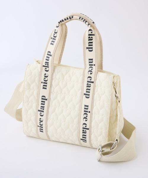 one after another NICE CLAUP（ワンアフターアナザーナイスクラップ）の「ハートキルティングミニトートバッグ/WEB限定アイテム（ショルダーバッグ・レディース・ブラック/アイボリー/ピンク/ベージュ/ブルー系その他・FREE）」の17枚目の写真