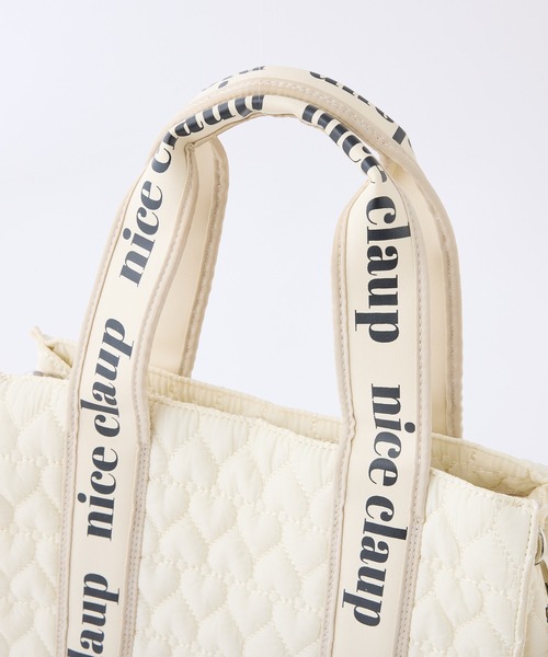 one after another NICE CLAUP（ワンアフターアナザーナイスクラップ）の「ハートキルティングミニトートバッグ/WEB限定アイテム（ショルダーバッグ・レディース・ブラック/アイボリー/ピンク/ベージュ/ブルー系その他・FREE）」の20枚目の写真