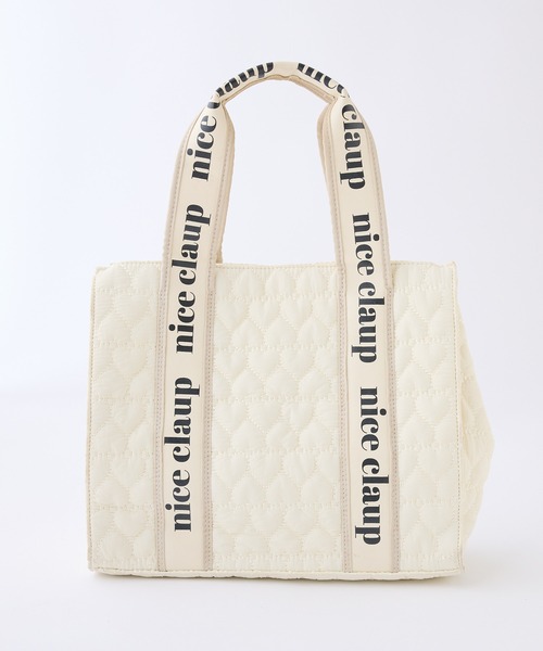 one after another NICE CLAUP（ワンアフターアナザーナイスクラップ）の「ハートキルティングミニトートバッグ/WEB限定アイテム（ショルダーバッグ・レディース・ブラック/アイボリー/ピンク/ベージュ/ブルー系その他・FREE）」の19枚目の写真