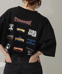 【THRASHER/スラッシャー】バックプリント ハーフスリーブ ビッグシルエットTシャツ