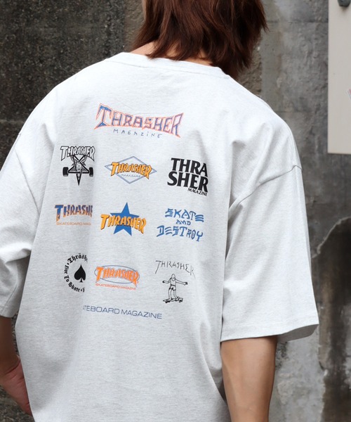 THRASHER（スラッシャー）の「【THRASHER/スラッシャー】バックプリント ハーフスリーブ ビッグシルエットTシャツ（Tシャツ/カットソー・メンズ・ホワイト系その他/ホワイト系その他2/ホワイト系その他3/ホワイト系その他4/ホワイト系その他5/ブラック系その他2/ブラック系その他3/ブラック系その他4/ブラック系その他5/グレー系その他2/グレー系その他3/ブラック系その他/グレー系その他/グレー系その他4/グレー系その他5/グリーン系その他/グリーン系その他2/グリーン系その他3/ベージュ系その他/ベージュ系その他2/ベージュ系その他4/グリーン系その他5/ベージュ系その他3/グリーン系その他4/ベージュ系その他5・M/L/LL）」の11枚目の写真