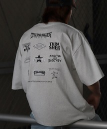 【THRASHER/スラッシャー】バックプリント ハーフスリーブ ビッグシルエットTシャツ