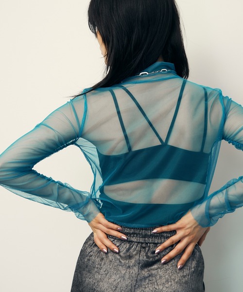 uyu.（ウユ）の「カップ付きバックオープンデザインキャミソール（キャミソール・レディース・ホワイト/レッド/ブルー/ブラック/グリーン/グレー・FREE）」の12枚目の写真