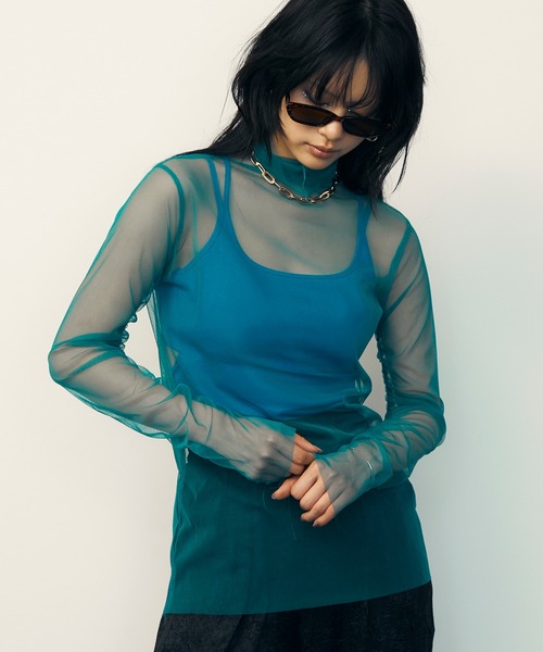 uyu.（ウユ）の「カップ付きバックオープンデザインキャミソール（キャミソール・レディース・ホワイト/レッド/ブルー/ブラック/グリーン/グレー・FREE）」の20枚目の写真