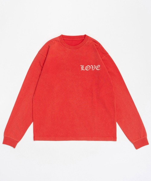 メゾンスペシャル ロンT レッド LOVE Long Sleeve T-shirt/LOVEロングスリーブTEE【MAISON