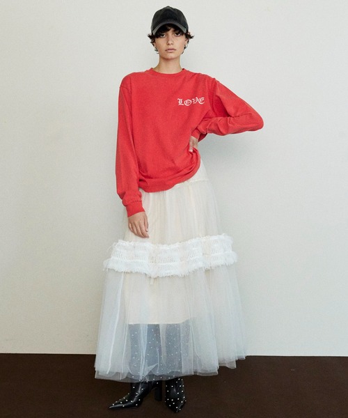 MAISON SPECIAL（メゾンスペシャル）の「LOVE Long Sleeve T-shirt