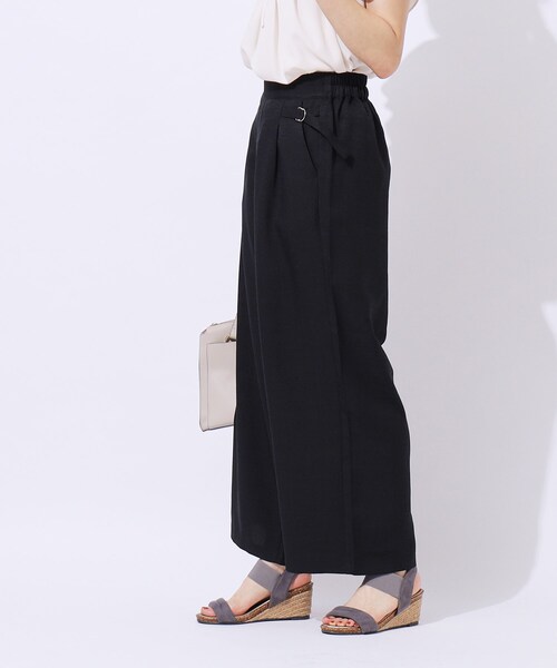 DRESKIP（ドレスキップ）の「◆【高レビュー/洗える/セットアップ可】サイドベルトがアクセント 大人のためのワイドパンツ（その他パンツ・レディース・ベージュ/ネイビー/カーキ・04/03/02）」の18枚目の写真