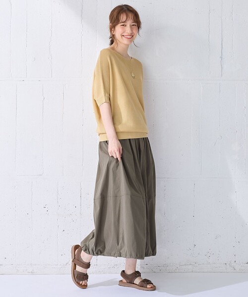ANY(エニィ)の「【ウエストゴム/2WAY】ドロストスカート(スカート・レディース・カーキ系/ブラック系・F)」の16枚目の写真