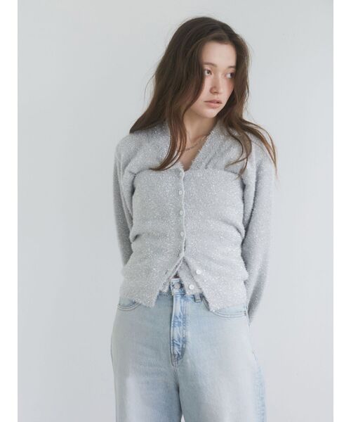 Ungrid（アングリッド）の「ラメニットアンサンブル（ニット/セーター・レディース・ブラック/シルバー・FREE）」の13枚目の写真