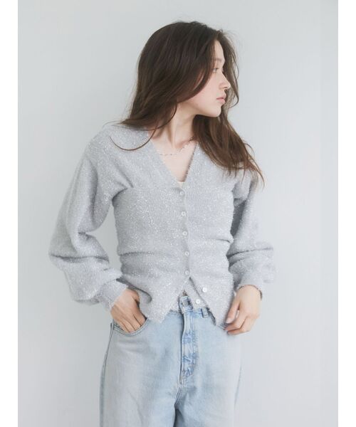 Ungrid（アングリッド）の「ラメニットアンサンブル（ニット/セーター・レディース・ブラック/シルバー・FREE）」の14枚目の写真