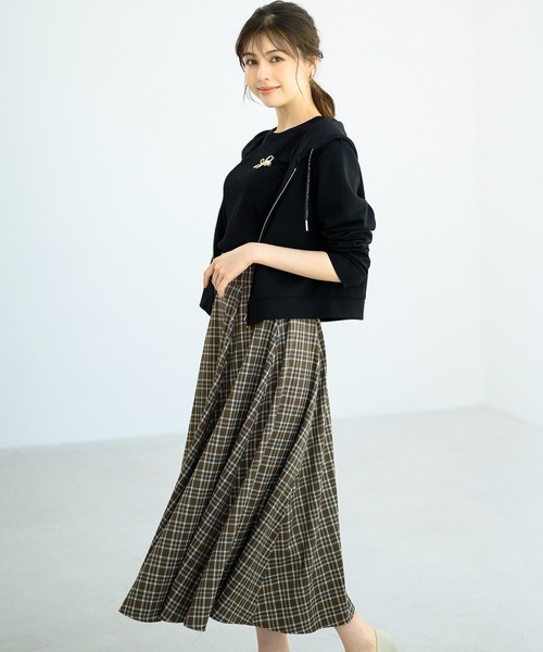 MISCH MASCH(ミッシュマッシュ)の「フレアボリュームスカート/MM437207(スカート・レディース・グレー/ブラック/ブラウン/オレンジ・S/M)」の7枚目の写真