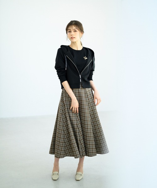 MISCH MASCH(ミッシュマッシュ)の「フレアボリュームスカート/MM437207(スカート・レディース・グレー/ブラック/ブラウン/オレンジ・S/M)」の11枚目の写真