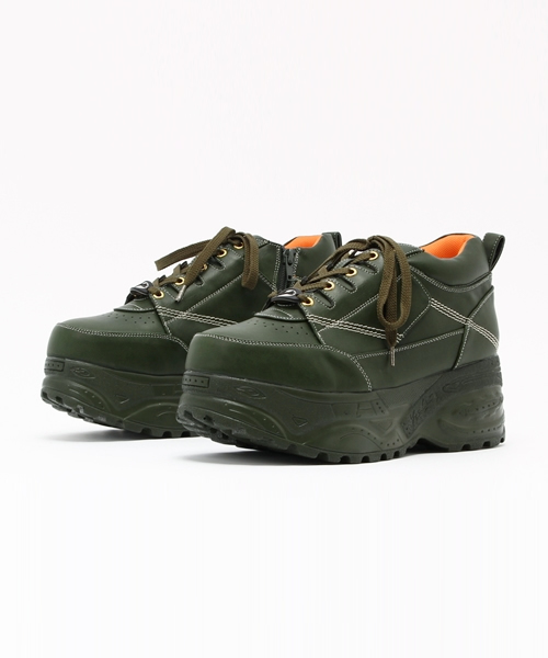 YOSUKE(ヨースケ)の「「YOSUKE/ヨースケ」メンズ厚底レースアップスニーカー(スニーカー・メンズ・ブラック×ホワイト/ブラック/ホワイト/カーキ/ピンク系その他/アニマル/レッド/ゴールド系その他・26/27/26.5/25.5)」の4枚目の写真