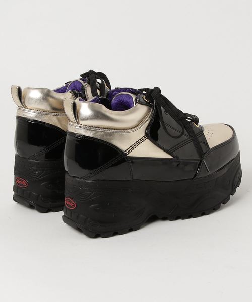 YOSUKE(ヨースケ)の「「YOSUKE/ヨースケ」メンズ厚底レースアップスニーカー(スニーカー・メンズ・ブラック×ホワイト/ブラック/ホワイト/カーキ/ピンク系その他/アニマル/レッド/ゴールド系その他・26/27/26.5/25.5)」の9枚目の写真